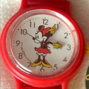3 Minnie Mouse red Christmas tree green watches